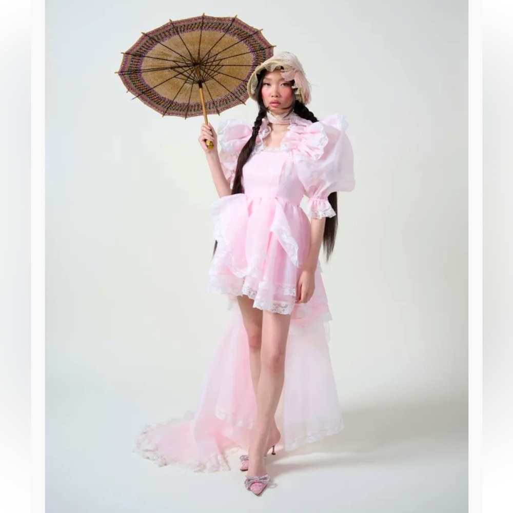 NWT Selkie The Baby Soft Duchess Sugarfrill in Light Pink, Glenda the Good Witch